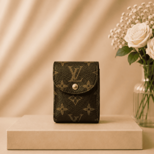 LV 原花金釦翻蓋式迷你收納包精品收納小物1833